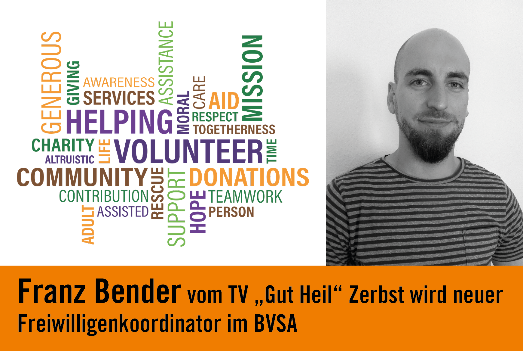 Franz Bender engagiert sich zukünftig als Freiwilligenkoordinator im BVSA // Foto: BVSA